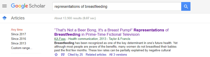 Google scholar with box